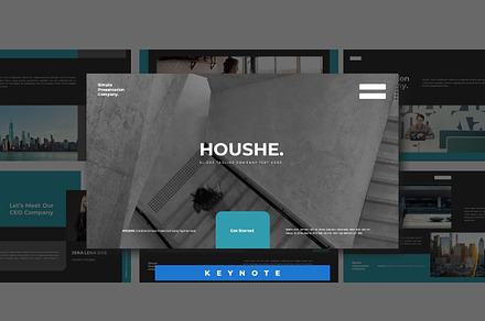 Houshe Keynote, a Presentation Template by Bewalrus Studio