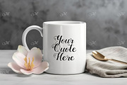 6 Mugs on a Table - Mockups, Smart, a Cups & Container Mockup by Maddy's Art & Mockups (Thumbnail 5 of 7)