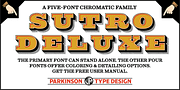 Sutro Deluxe, a Slab Serif Font by Parkinson Type Design (Thumbnail 5 of 7)