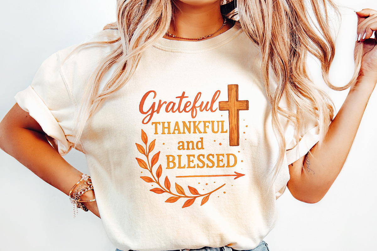 Fall PNG, Thankful Grateful, an Illustration by SharpMarketplace (Photo 2 of 9)