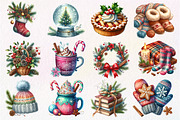 Cozy Christmas Sublimation Clipart, an Illustration by Dream Creation (Thumbnail 4 of 5)