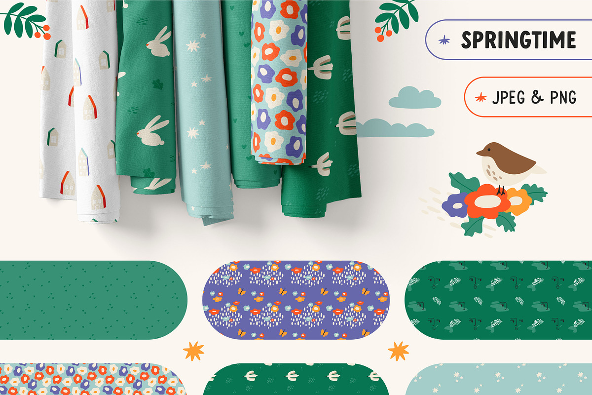 Seamless patterns bundle / 80+, a Pattern Graphic by by Margo (Photo 6 of 9)