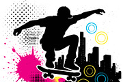 Skateboarder frutiger metro grunge, a Sport Illustration by Deezguizer (Thumbnail 2 of 3)