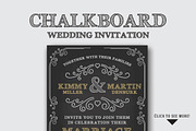 Chalkboard Wedding Invitation, an Invitation Template by Raftel (Thumbnail 2 of 2)