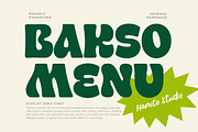 Bakso Menu Font, a Font by HansCo Studio (Thumbnail 1 of 10)