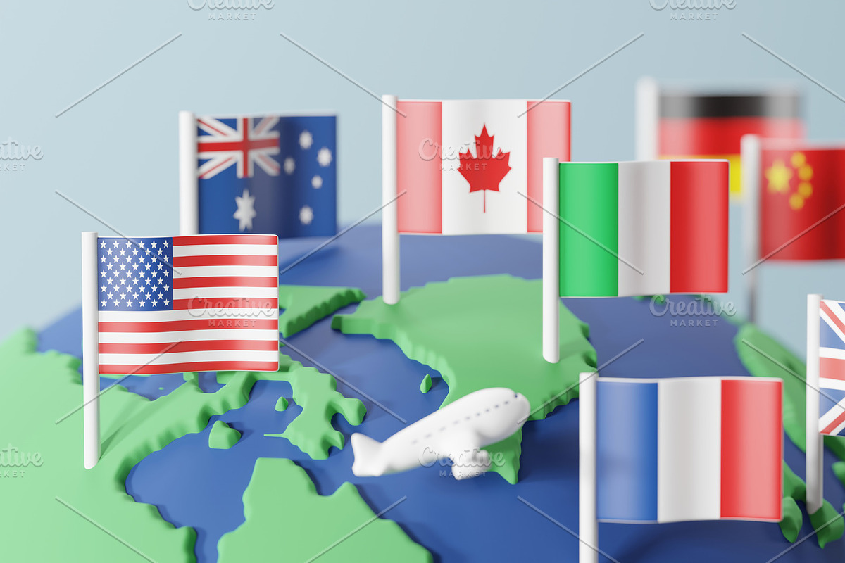 Study abroad and travel concept, an Education Illustration by ArtBackground