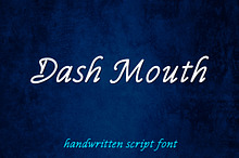 Dash Mouth - Handwritten Script Font