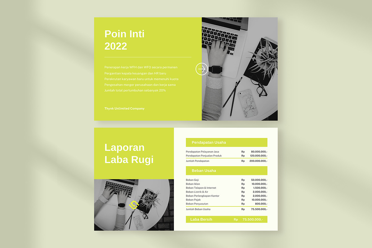 Modern Financial Report Presentation, a Presentation Template by peterdraw (Photo 3 of 6)