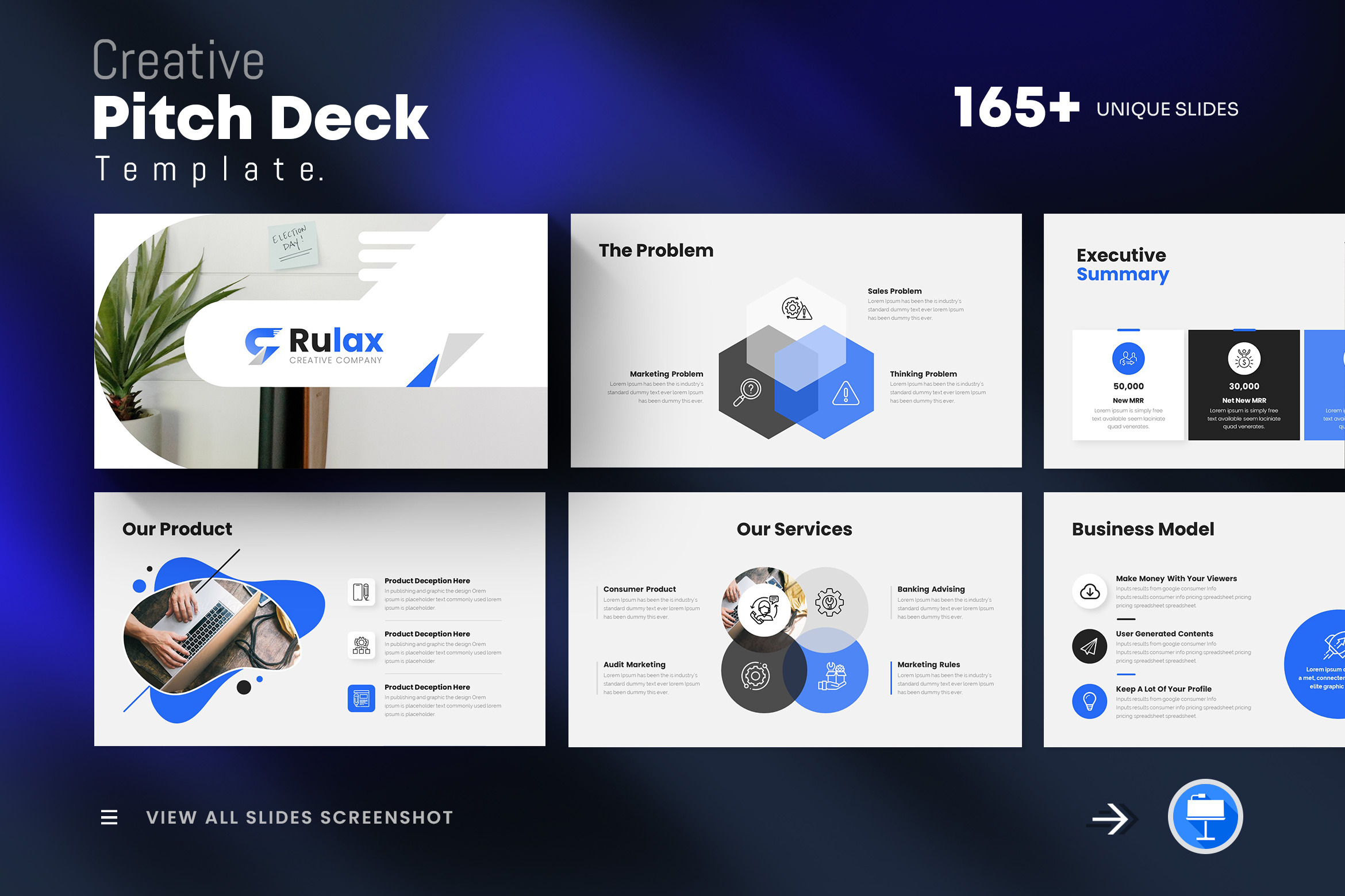 Business Pitch Deck Keynote Template, a Presentation Template by ...
