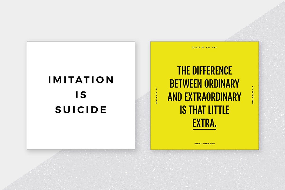 Display Quotes Social Media Kit, a Social Media Template by Viaduc (Photo 3 of 6)