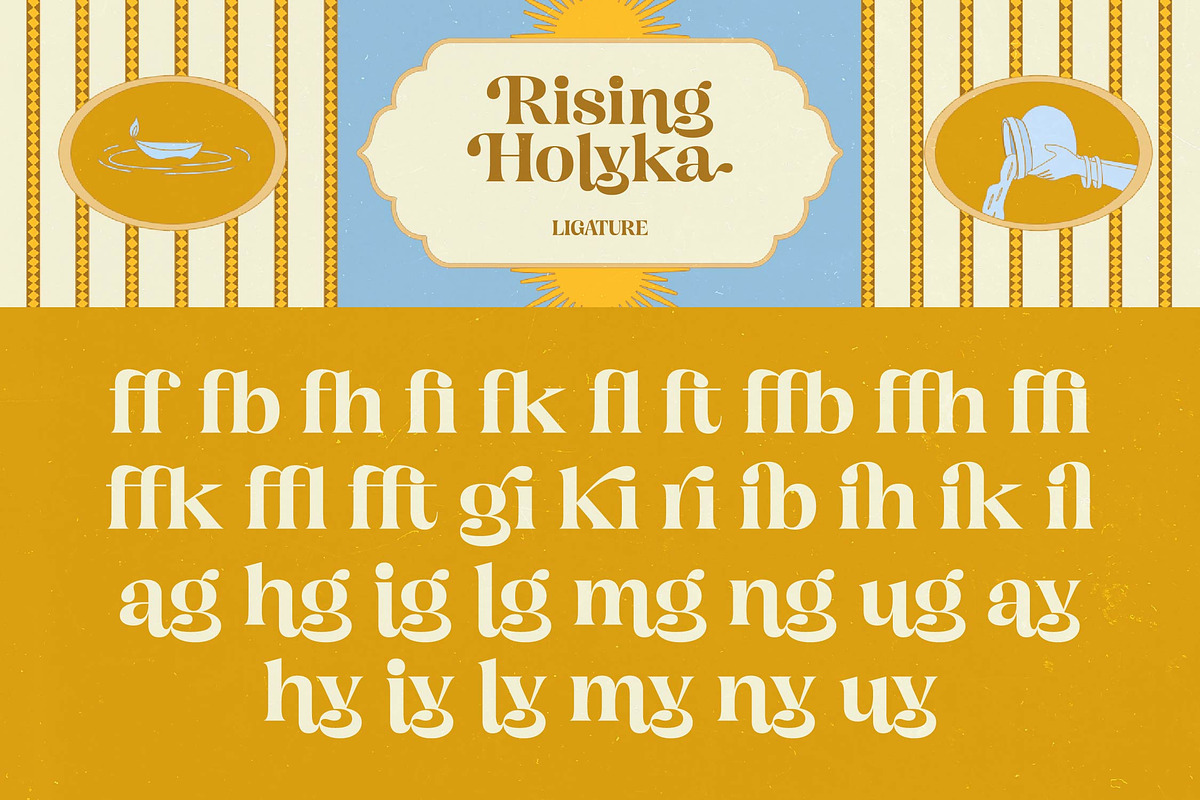 Rising Holyka Retro Modern Serif, a Serif Font by timelesstype.co (Photo 15 of 20)