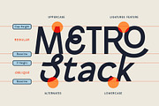 Metrostack – Modern Bold Font, a Sans Serif Font by Salamahtype (Thumbnail 2 of 8)