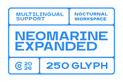 Neomarine - Bold Branding Typeface, a Sans Serif Font by Nocturnal Workspace (Thumbnail 2 of 6)