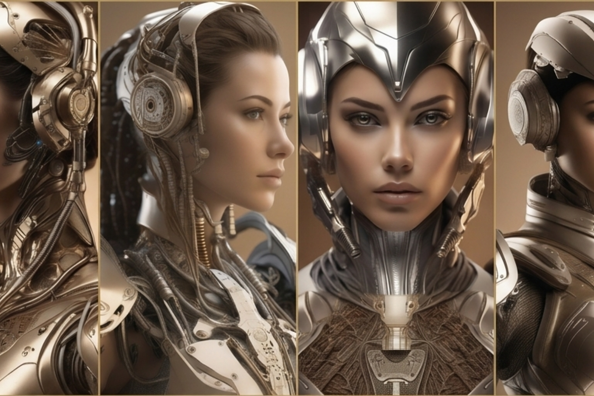 Cosmic Cyborg Women Reference Pack, a Person Illustration by Premium Digital Templates (Photo 3 of 3)