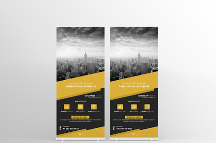 Multipurpose Business Roll-Up Banner