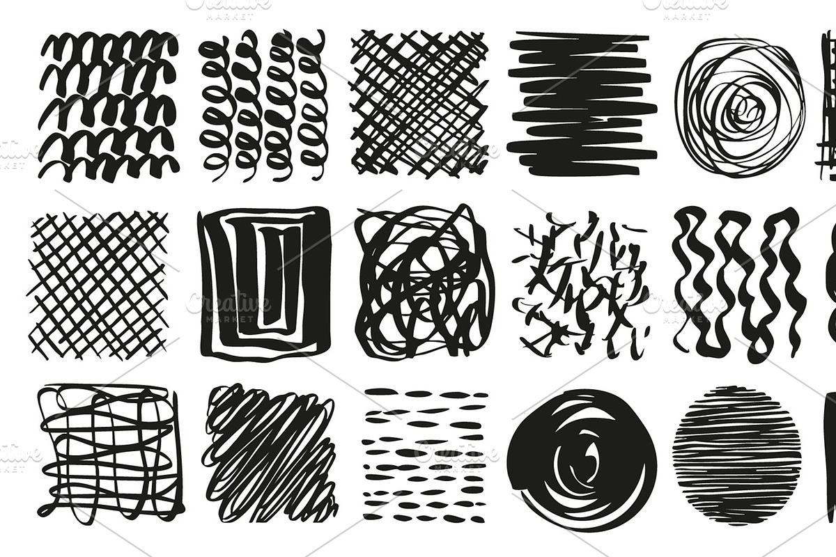 Marker Scribbles Pack, a Texture Graphic by alexdndz (Photo 8 of 11)