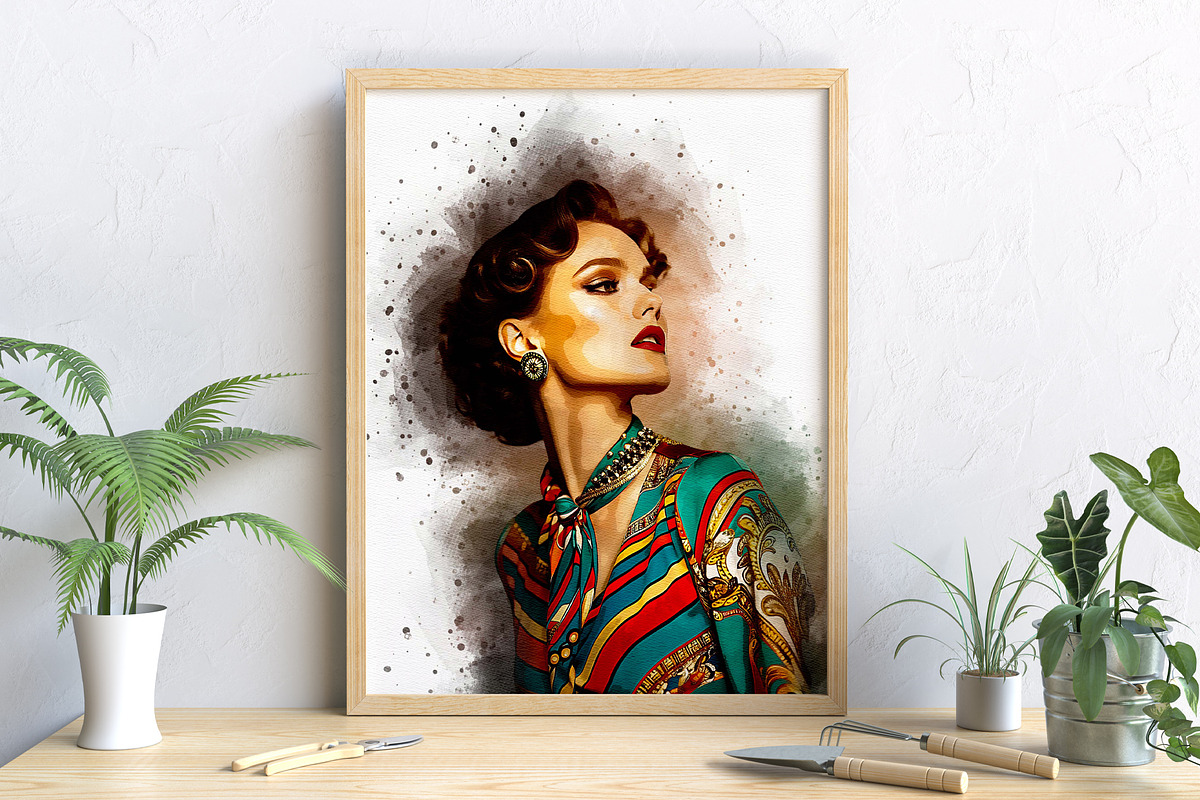 Watercolor Halftone Double Exposure, an Action Add-On by MRI STUDIO (Photo 19 of 23)