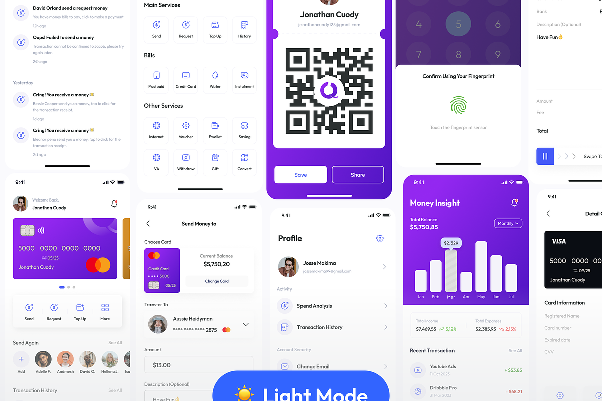 BankQu - Mobile Banking App UI Kit, an UI Kit Template by Moni Studio (Photo 5 of 6)