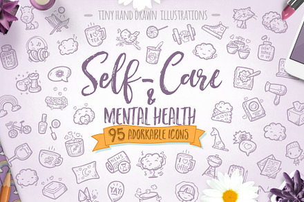 Self-Care & Mental Health Icons, an Icon by Good Stuff No Nonsense
