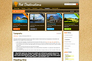 Hot Destinations, a WordPress Template by hot-themes (Thumbnail 4 of 4)