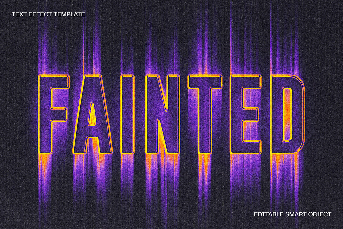 Glowing Faded Text Effect, a Layer Style Add-On by dokudokunomi