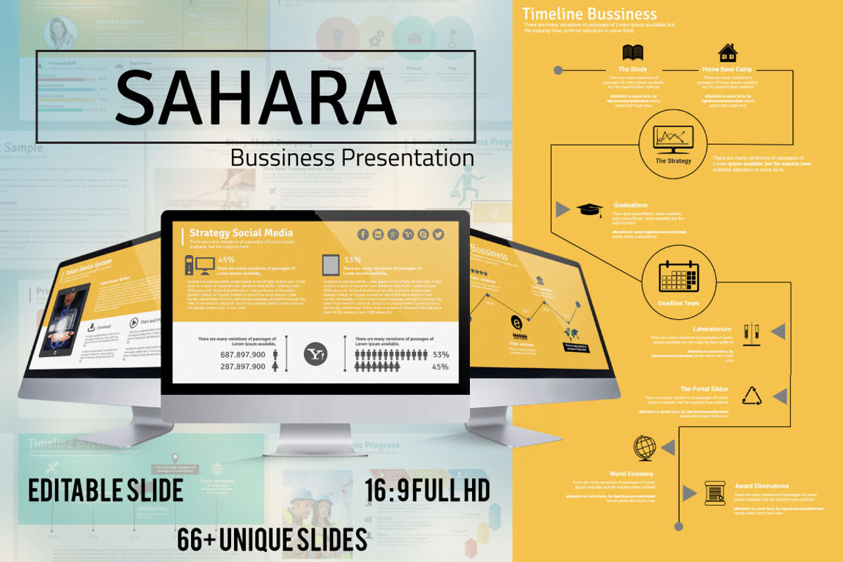 Sahara Bussiness Presentation, a Presentation Template by Orlin (Photo 1 of 7)