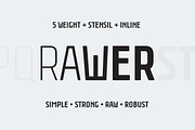 Rawer Complete, a Sans Serif Font by Gaslight (Thumbnail 1 of 6)