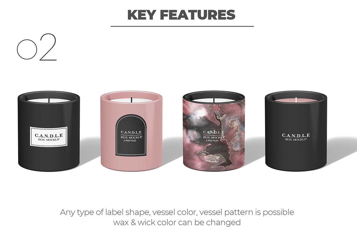 Candle With Cube Box Package Mockup, a Packaging Mockup by Sheikhadesign (Photo 3 of 12)
