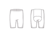 Sport Leggings Fashion Flat Template, a Templates & Theme by flat fashion (Thumbnail 2 of 2)
