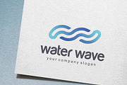 Water Wave Logo, a Branding & Logo Template by IKarGraphics (Thumbnail 1 of 3)