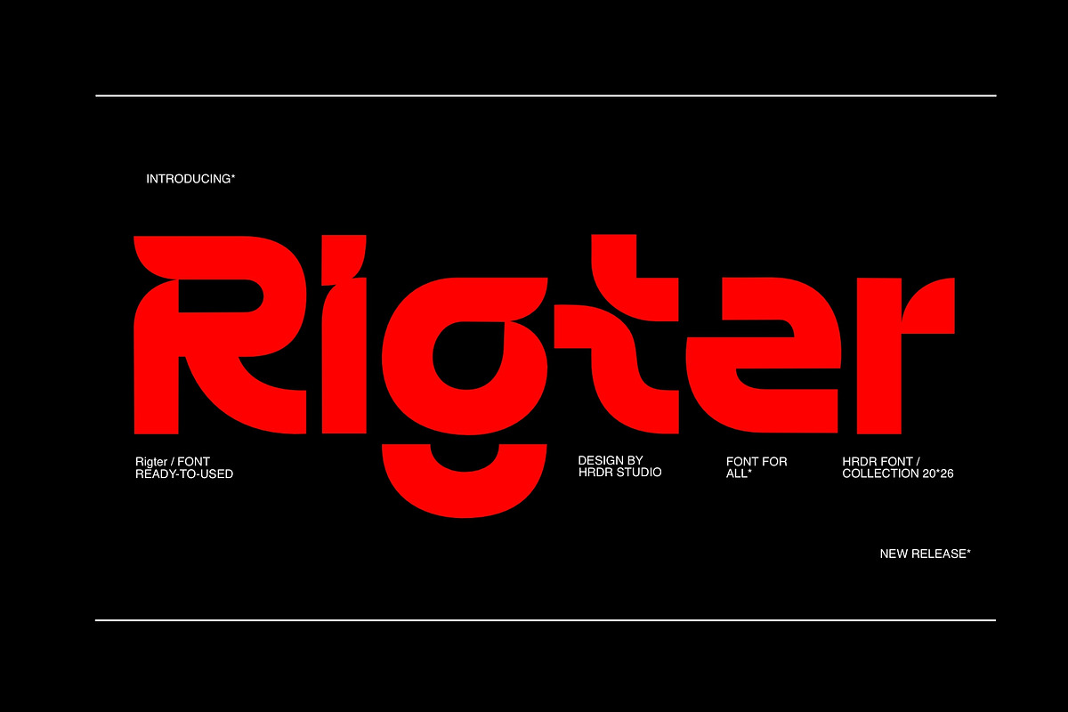 Rigter, a Sans Serif Font by HRDR (Photo 1 of 16)
