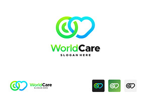 Global Care Logo Designs Vector