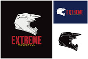 Motocross Helmet Logo Illustration, a Branding & Logo Template by Atlantis X Nurman Arbai (Thumbnail 1 of 2)