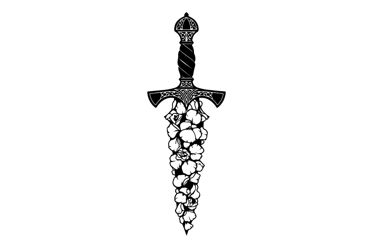 Ornamental Dagger Silhouette Bundle, an Object Illustration by Gaye Art (Photo 11 of 31)