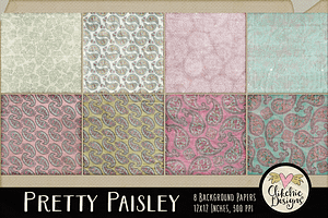 Pretty Paisley Patterned Backgrounds