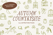 Autumn Countryside Illustration Pack, an Illustration by Claire Emery Designs (Thumbnail 1 of 6)