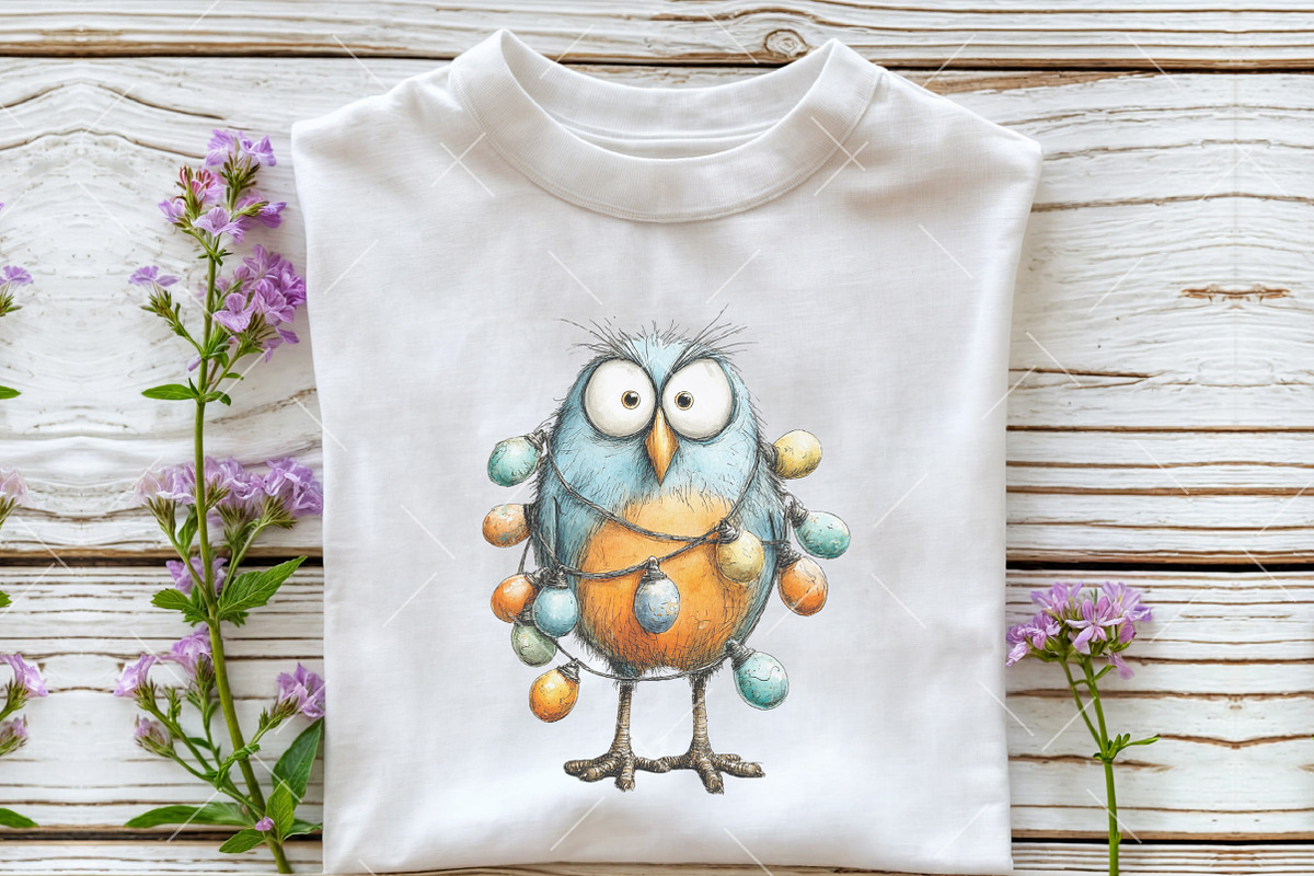 Whimsical Funny Easter Bird Clipart, an Illustration by OK Design (Photo 5 of 6)