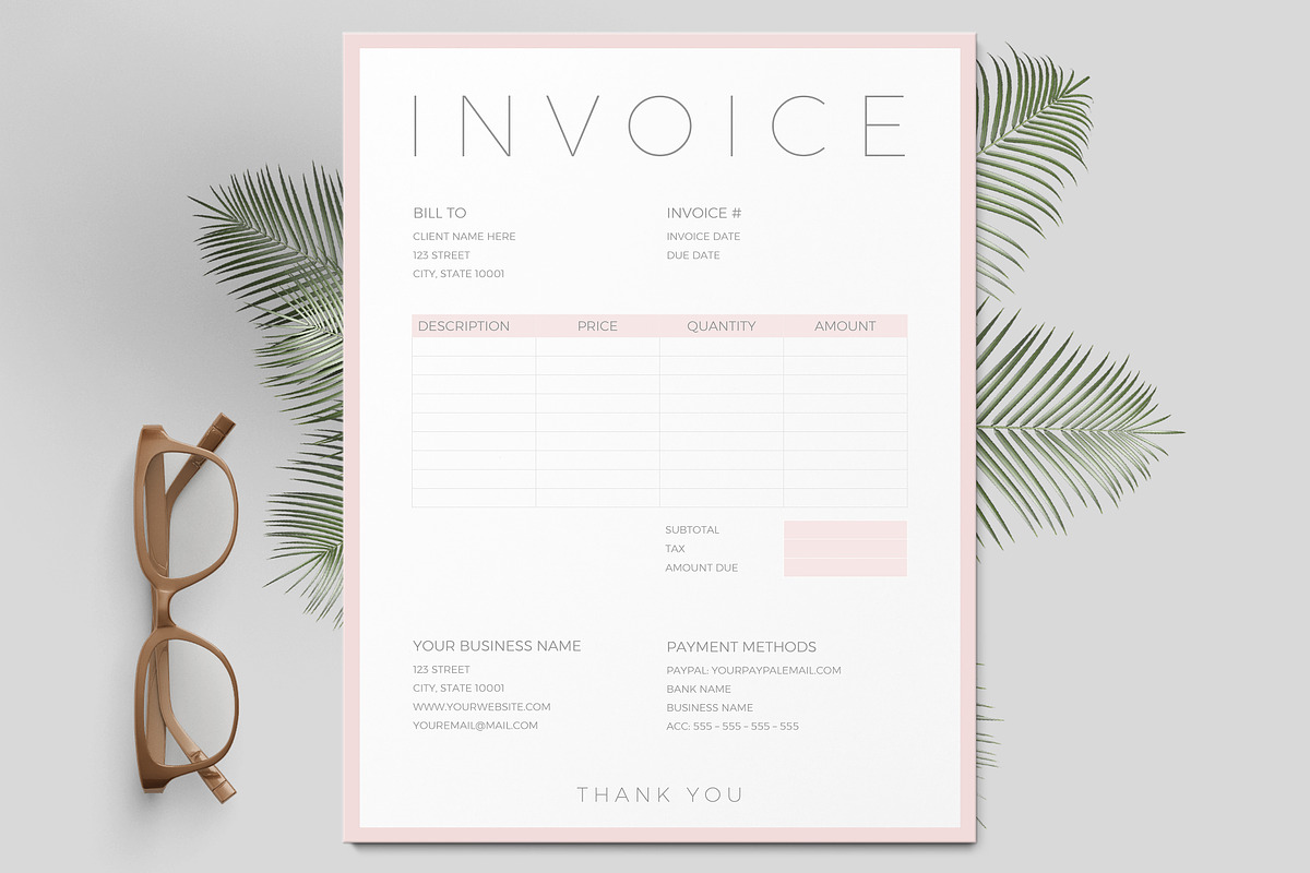 Invoice Template / Order Form, a Stationery Template by TheResumeCoach (Photo 1 of 2)