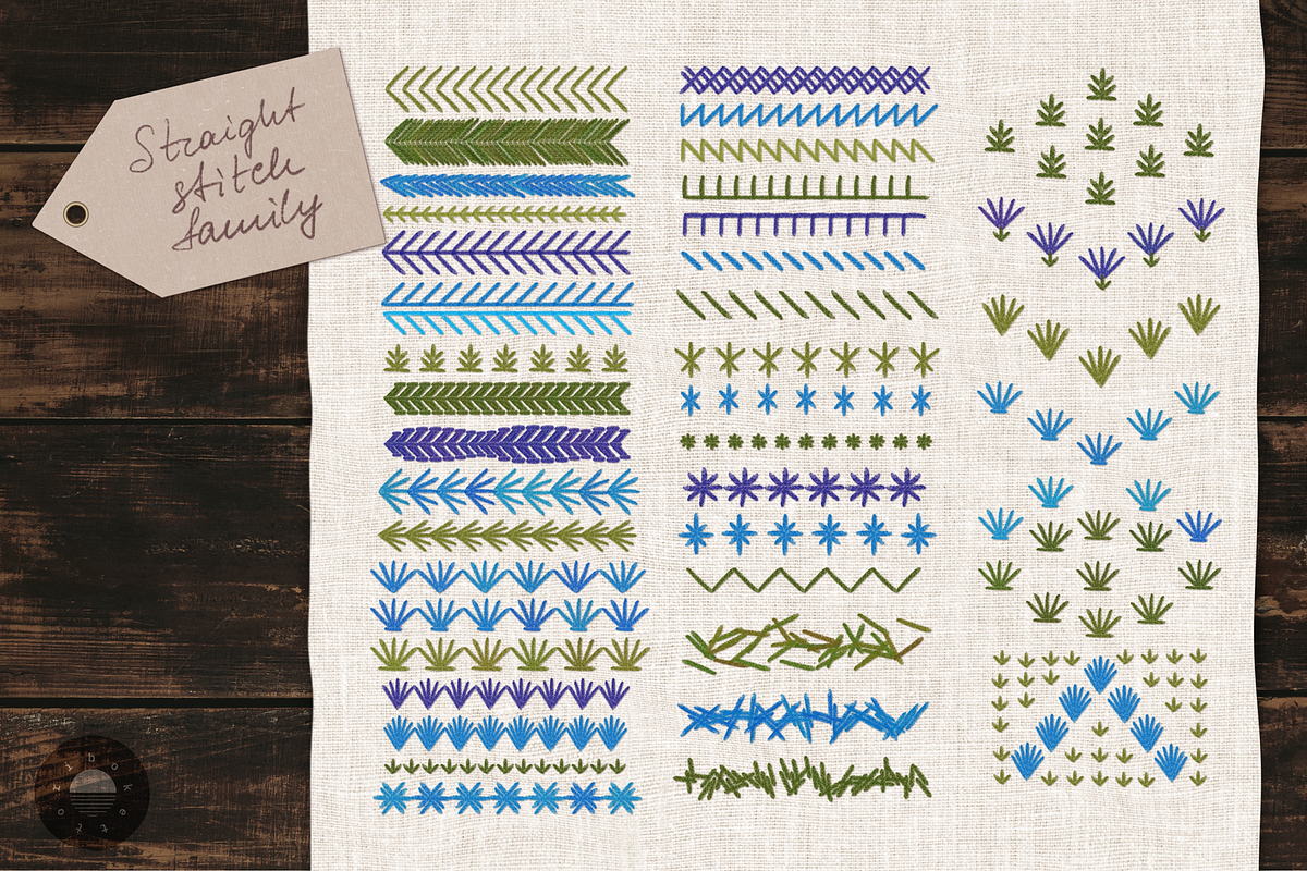 Embroidery brushes for Procreate, a Brush Add-On by bokettori (Photo 4 of 16)