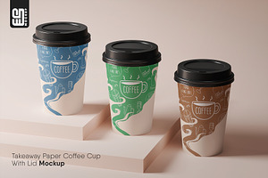 Takeaway Paper Coffee Cup Mockup