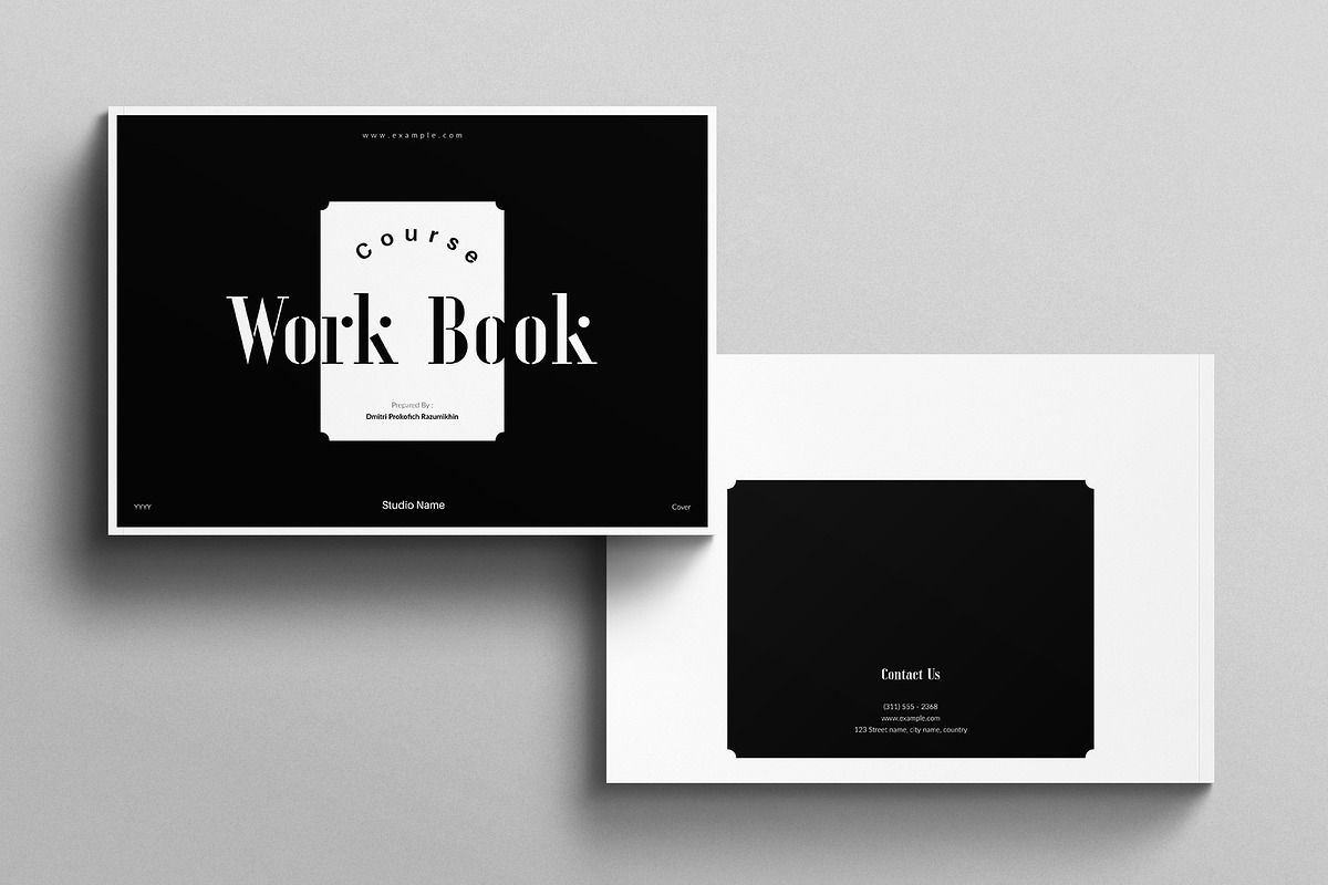 Course Workbook Template Landscape, a Brochure Template by E-Type (Photo 7 of 7)