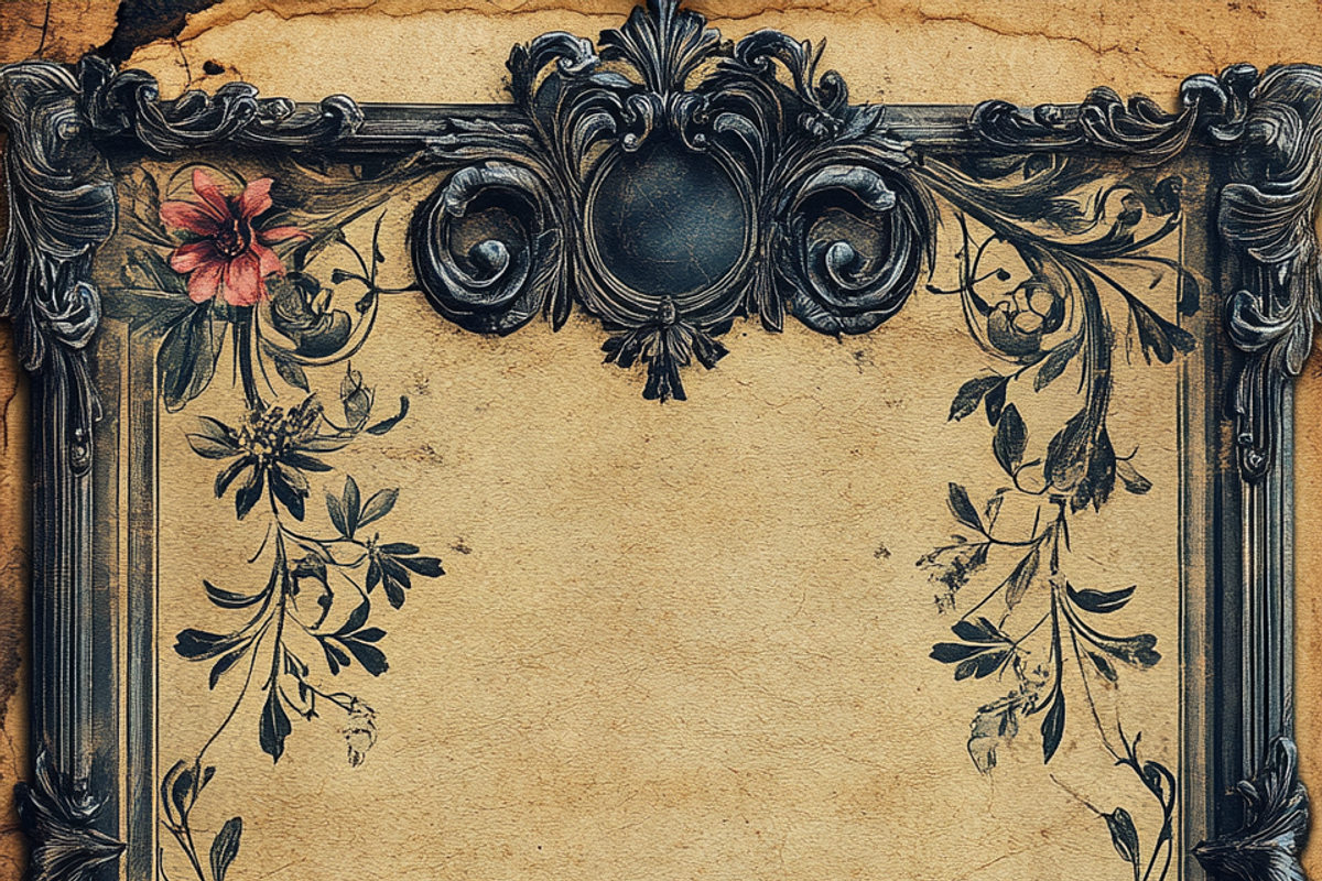 Antique Victorian Bookplate Junk, a Background Graphic by Printable Treasure (Photo 5 of 7)