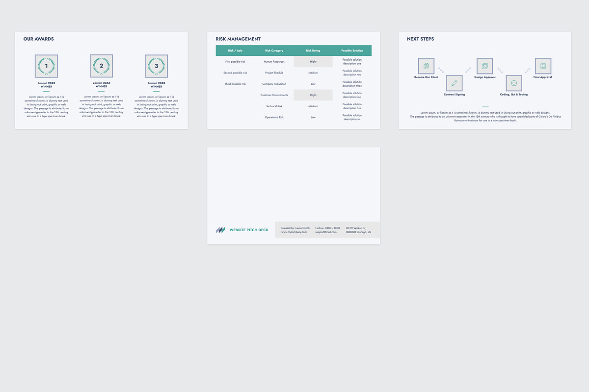 Website Pitch Deck Presentation, a Presentation Template by JetzTemplates