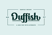 Duffish, a Script Font by Graptail (Thumbnail 1 of 10)