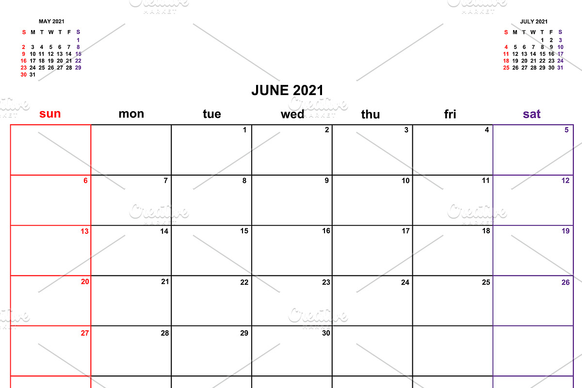Calendar Planner 2021, a Flyer Template by art789 studio (Photo 6 of 13)