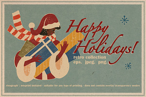 Happy Holidays Set: Retro Edition