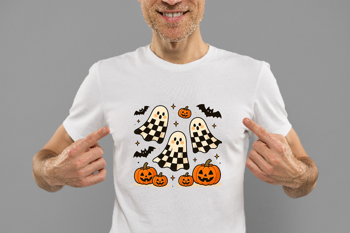 Grunge Checkered Ghost in Heart Png, an Illustration by Daily.Designs (Photo 2 of 5)