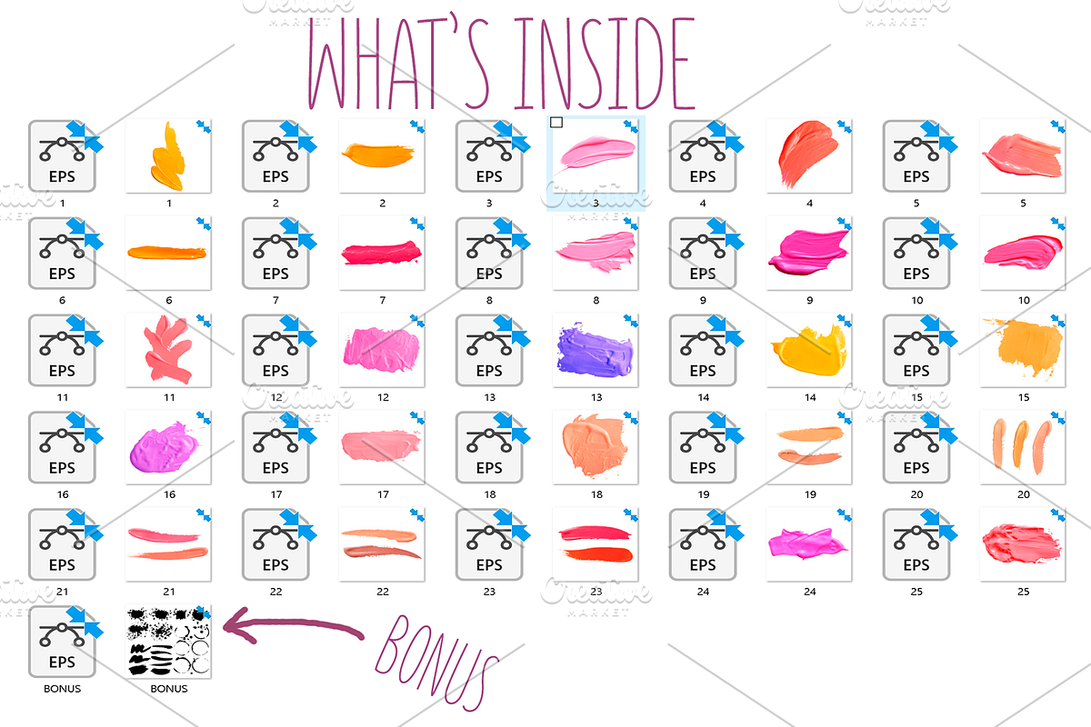 Painterly brush strokes, a Templates & Theme by Ksusha shop (Photo 2 of 8)