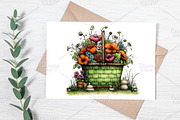 Cute Watercolor Spring Clipart PNG, an Illustration by Canvas Craft (Thumbnail 5 of 7)