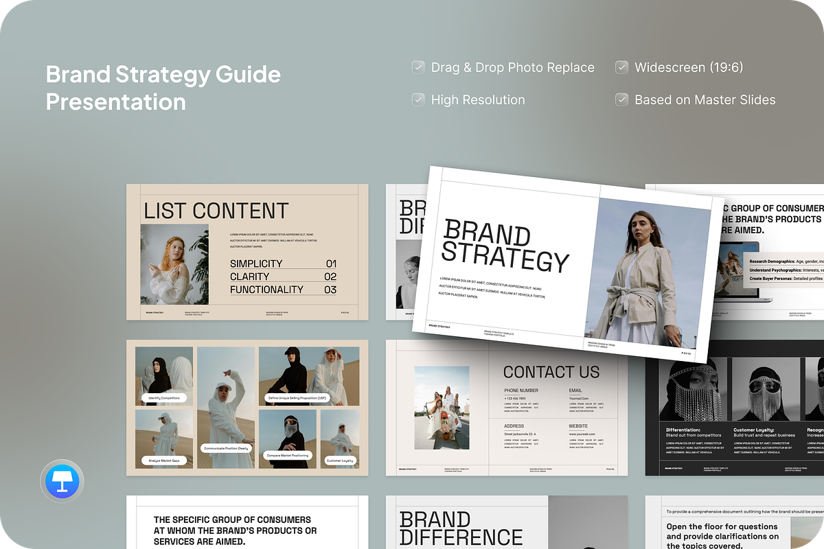 Brand Strategy Guide Keynote, a Presentation Template by SquidPixey (Photo 1 of 7)